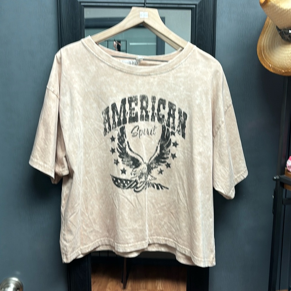American Spirt oversized crop